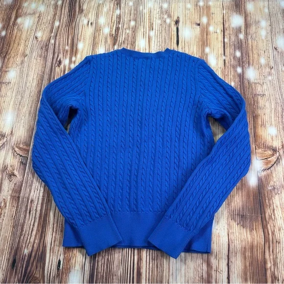 Ralph Lauren Polo Girls Cotton Knit Cable Cardigan Sweater! Size 12/14 Youth - Picture 3 of 14
